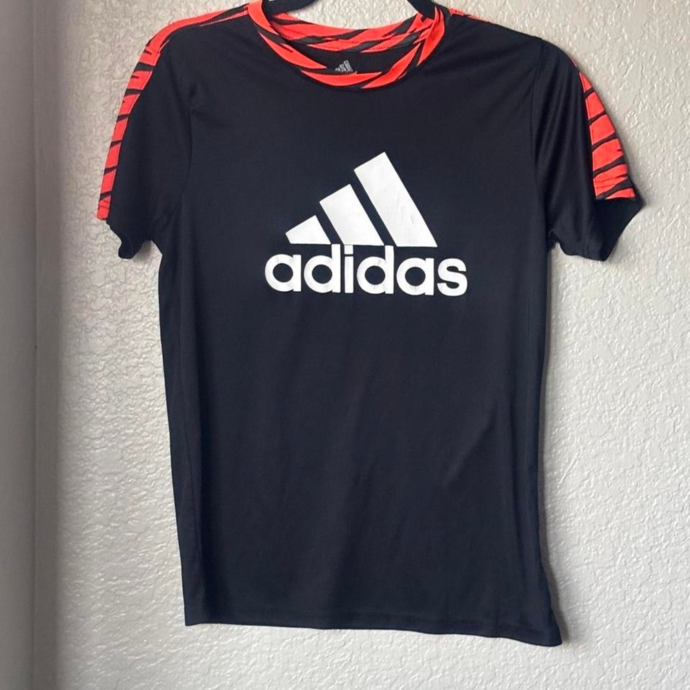 Adidas Kids Black Sporty Top Size Large 14/16